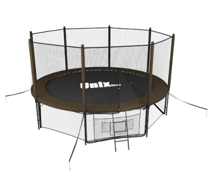 Батут UNIX line 10 ft Black&Brown (outside)