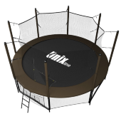 Батут UNIX line 10 ft Black&Brown (inside)