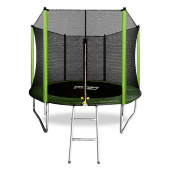 Батут Arland 8FT с внешней страховочной сеткой и лестницей (Light green)