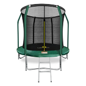 Батут премиум Arland 8FT с внутренней страховочной сеткой и лестницей (Dark green)