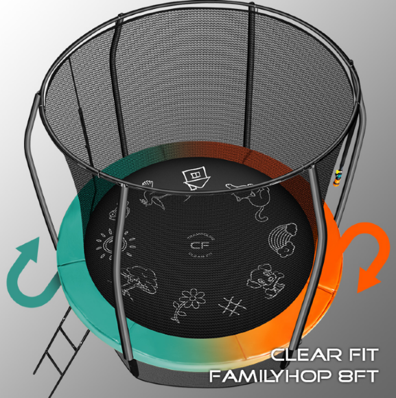 Батут Clear Fit FamilyHop 8Ft
